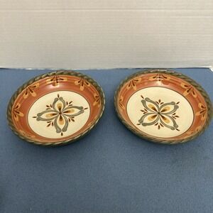 Artimino Tuscan Countryside Sienna "Sage" Soup/Cereal/Ice Cream Bowls - Set of 2
